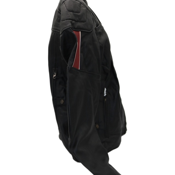 97028-23VW NWT HARLEY-DAVIDSON WOMENS LTHR JACKET NOSTALGIA TRIPLE VENT - Picture 5 of 5